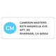 Simplicity Circle Initials Rectangle Address Labels in a Jar Image 4 of 6